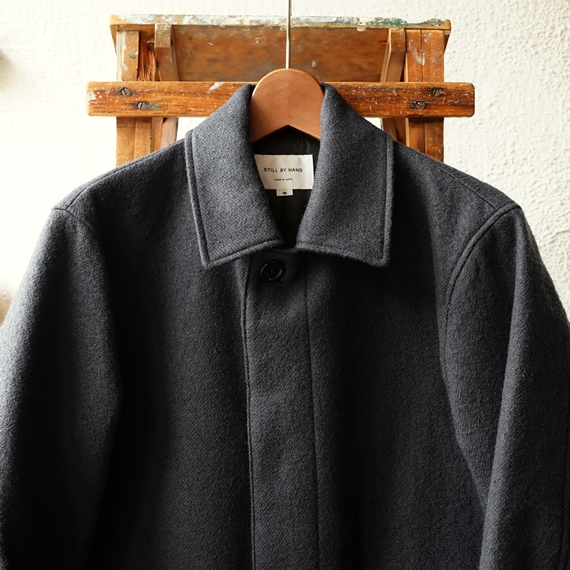STILL BY HAND シンサレートを抱かせたウールバルカラーコート（CO0583