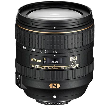 Nikon 16-80mm f/2.8-4E AF-S DX NIKKOR EDIF (VR) Lens - USA Warranty