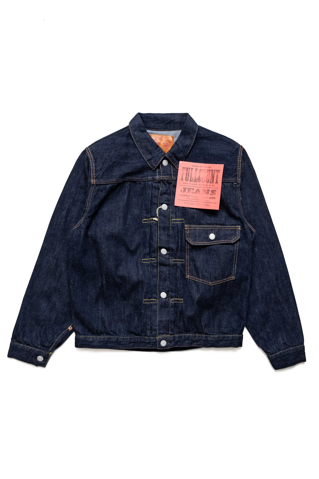 Fullcount 2107SSW Type 1 Denim Jacket (Super Smooth) - Indigo