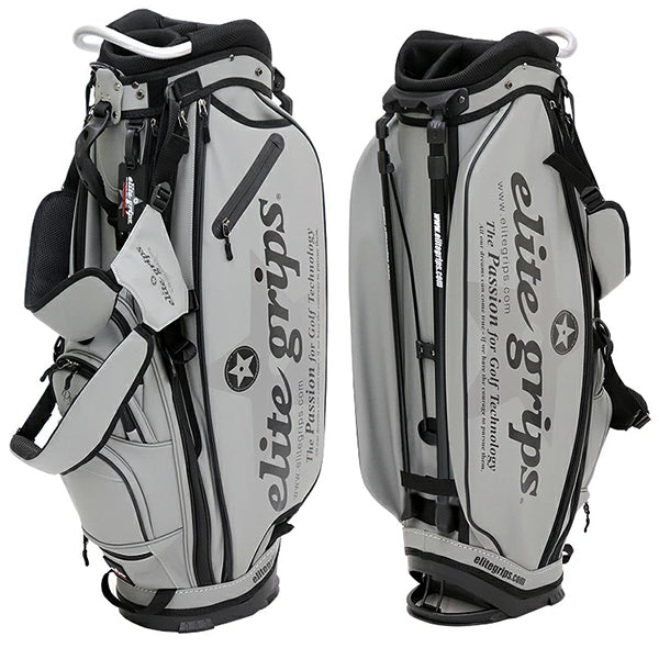◻︎エリートグリップ 軽量スタンド式キャディーバッグ 人気の白x