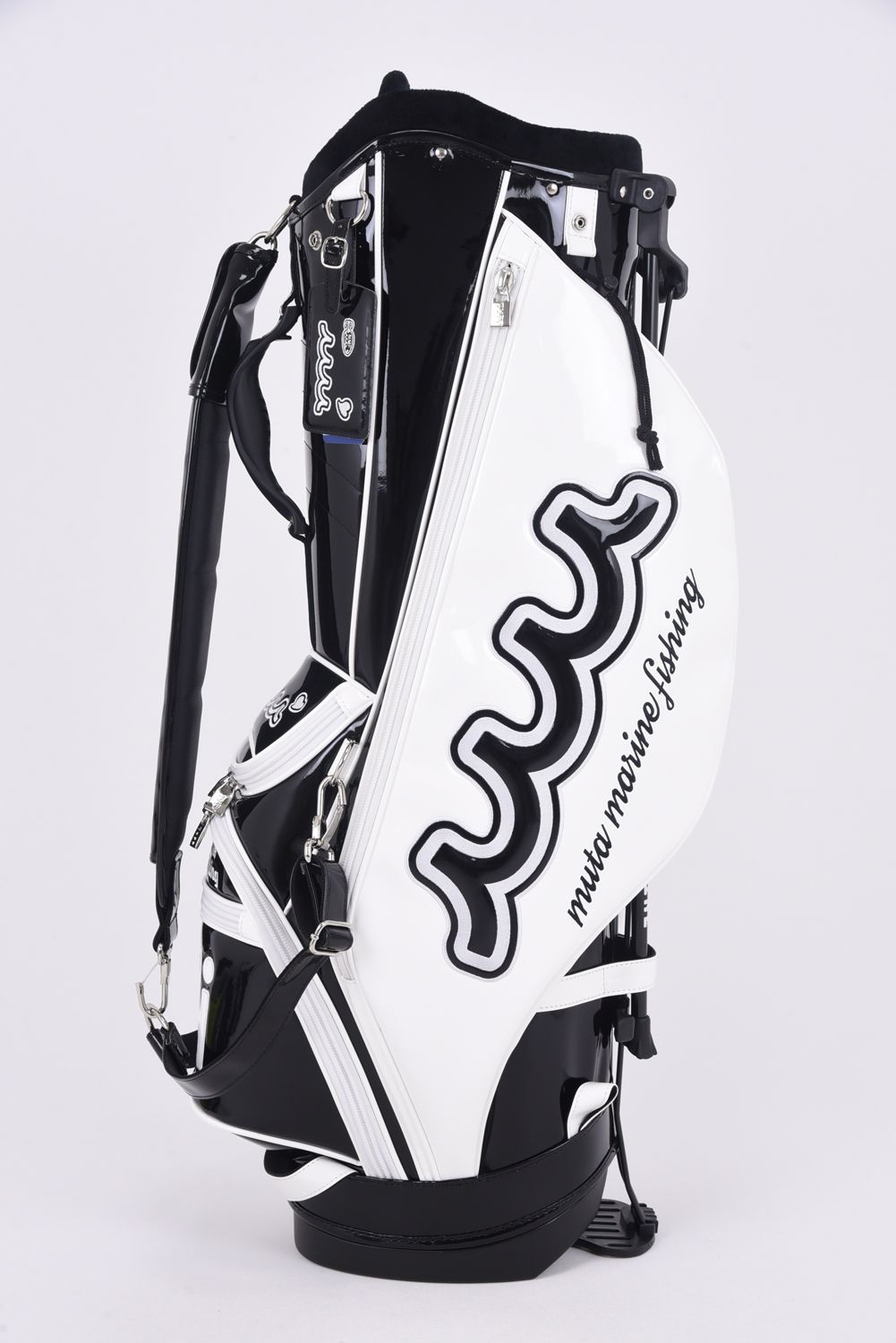 muta marine fishing キャディバッグ ホワイト/ブラック muta marine