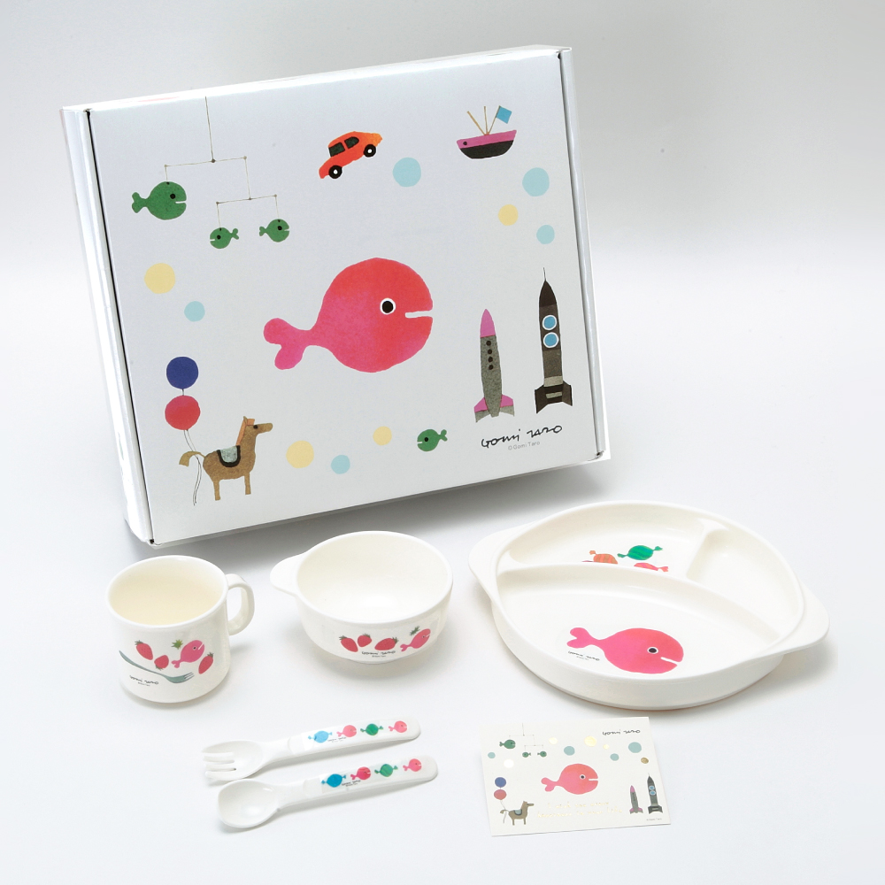 五味太郎 きんぎょがにげた 食器ギフトセット（ホワイトEC限定