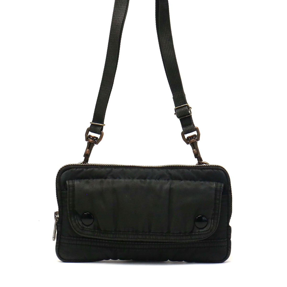 ポータークラシック レザーセーラーロープポーチ ブラック ポーター