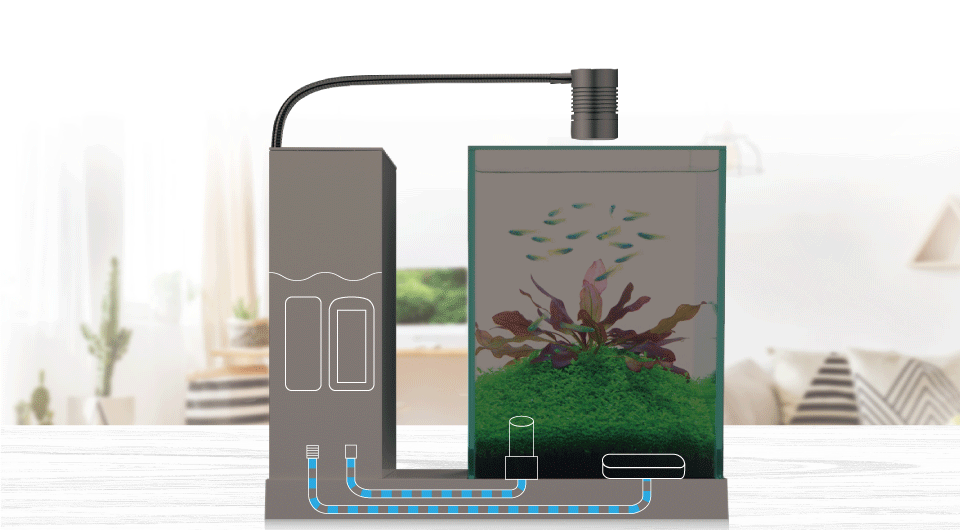 AQUA-U | 新機構でレイアウト自在な水槽 | ジェックス