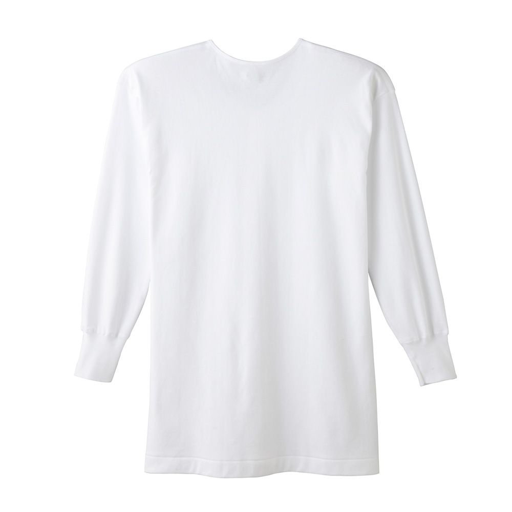 長袖前開きボタン付シャツ【SALE】 KQ2518A :メンズ トップス