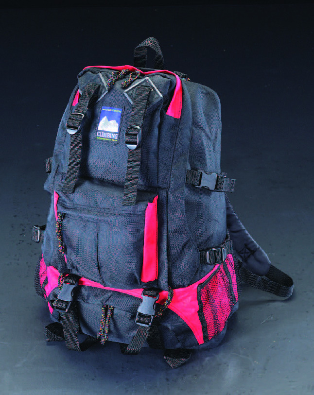 EA927C-21｜400x465x200mm リュックサック(黒/赤)のページ -