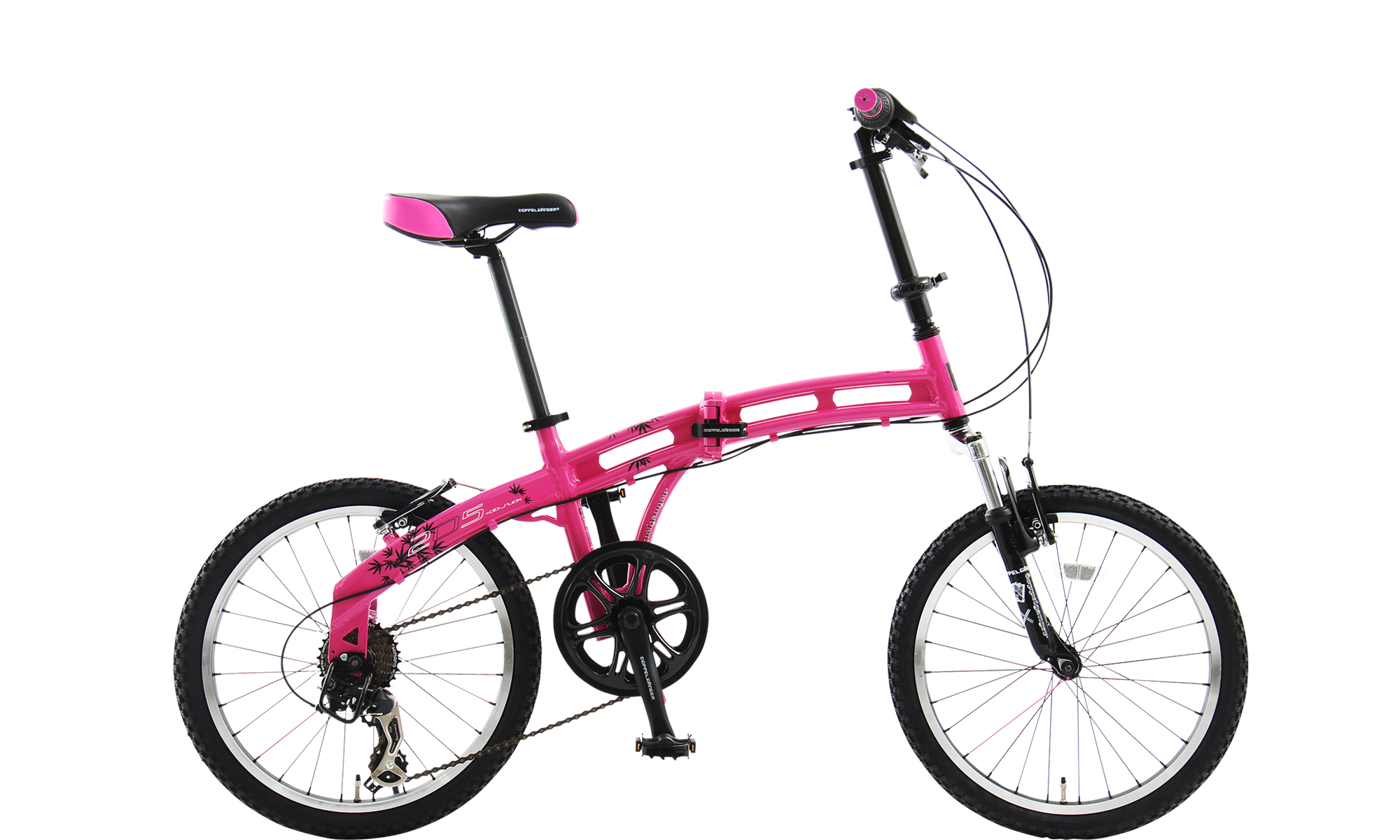 ARCHNESS 折りたたみ自転車 ピンク 002-3.jpg