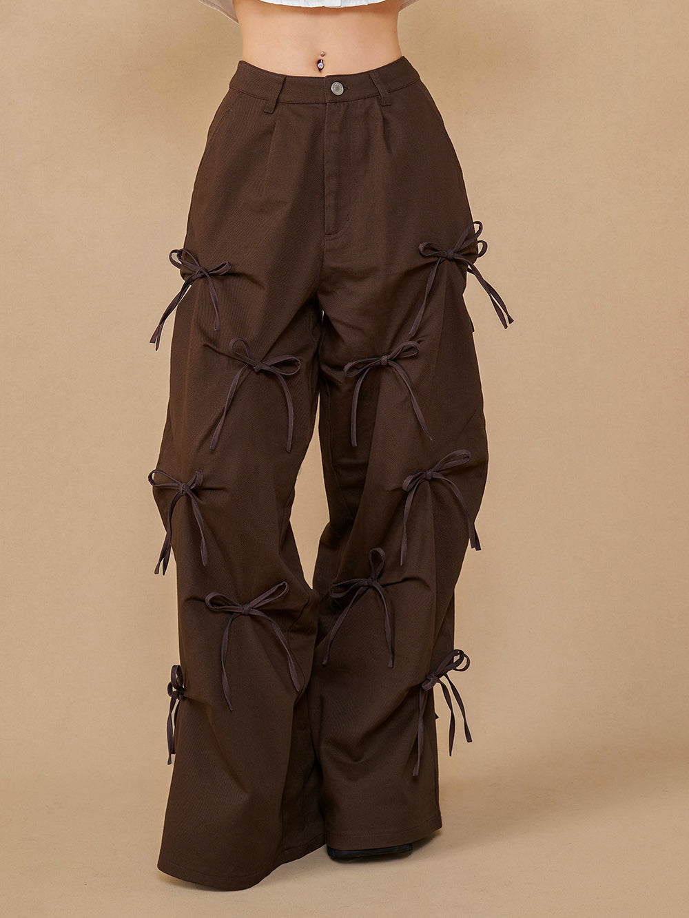 タックリボンデザインロングパンツ – Darich (ダーリッチ)