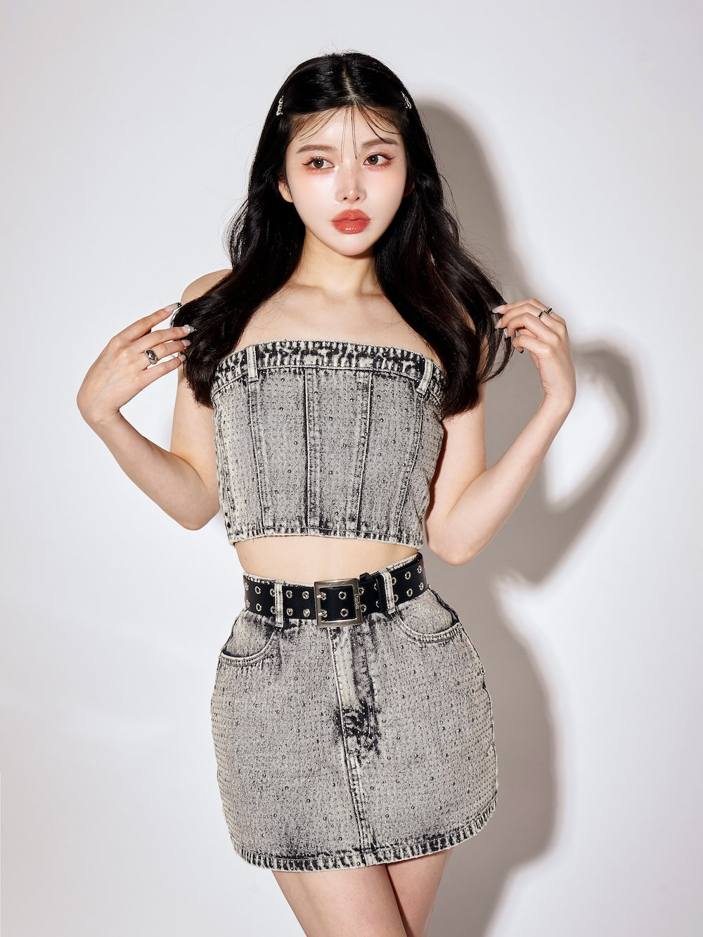 スタッズデニムベアトップ – Darich (ダーリッチ)