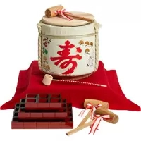 寿 2斗 樽酒用菰樽 鏡開きセットのレンタル | 寿 2斗 樽酒用菰樽