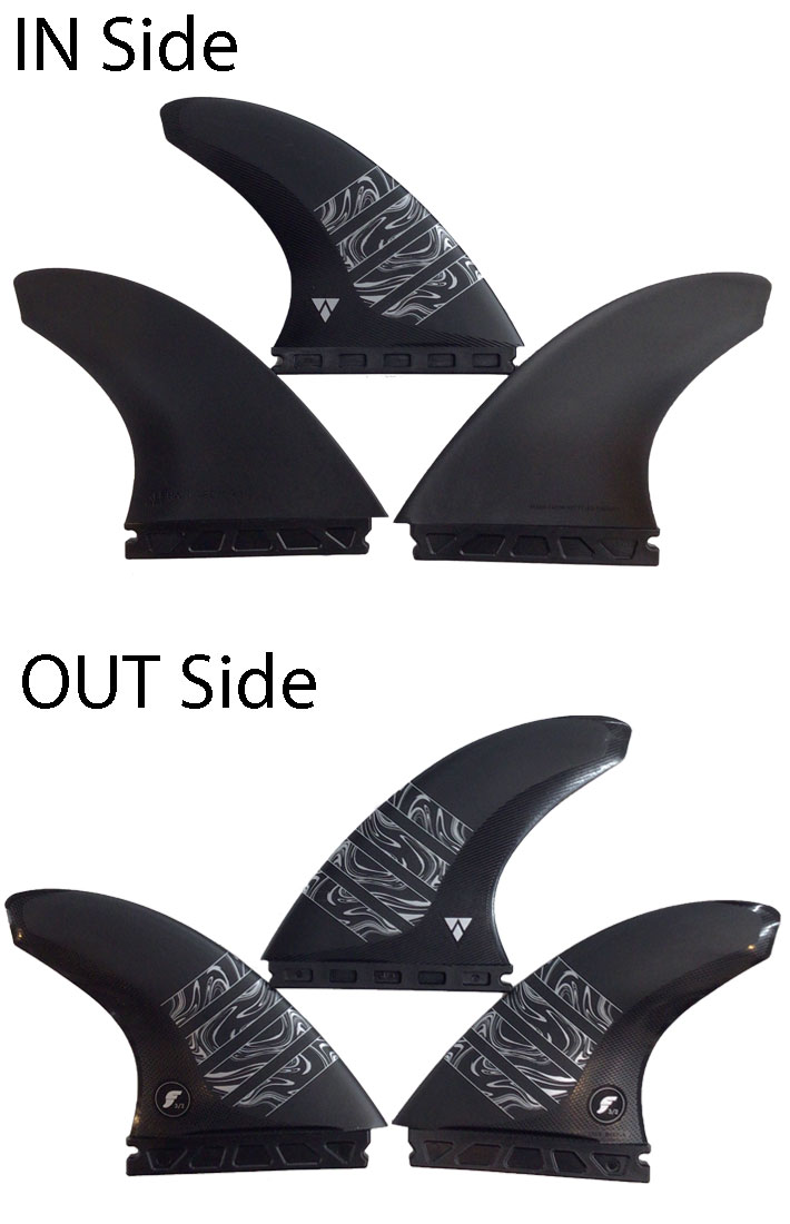 futures サーフボードフィン JYFデザイン 3色セット futures