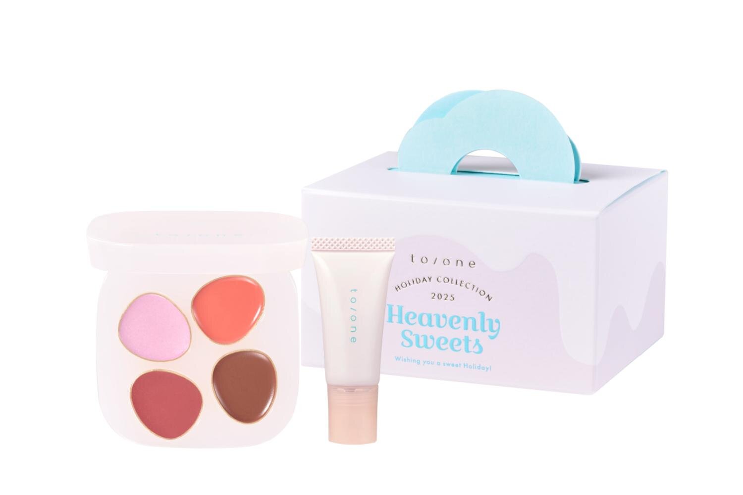 トーンの2025年クリスマスコフレ、‟スイーツボックス入り”4色アイ