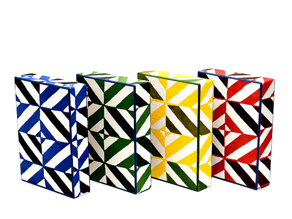 八尾和紙 文庫箱（中）万華鏡 緑 □桂樹舎 – 人形の鯉徳 オンライン