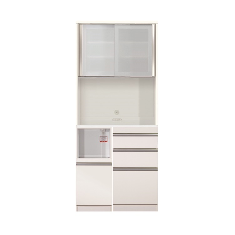 ケユカ KEYUKA フローラⅢ ホワイト 食器棚 キッチンボード