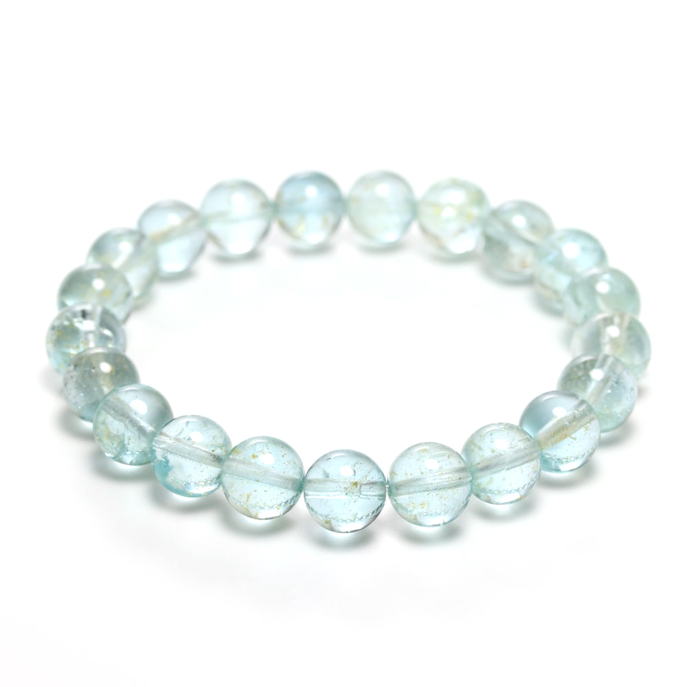 特別価格/高品質]ナチュラルブルートパーズブレスレット/非加熱無着色