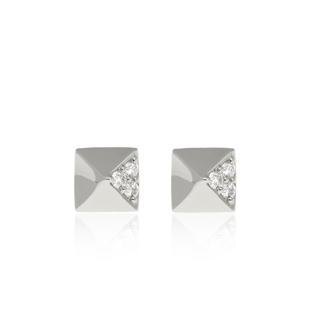 K18/Pt「ダイヤスタッズ」ピアス｜【オレフィーチェ】Orefice