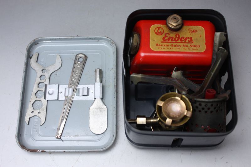 Enders Benzin-Baby No.9063 □旧ドイツ 北欧キャンプストーブと