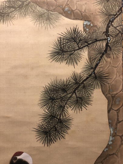 掛軸-1120 大徳寺 小林太玄 賛 小沢幸司 画 牡丹之図 画賛 掛軸-1120