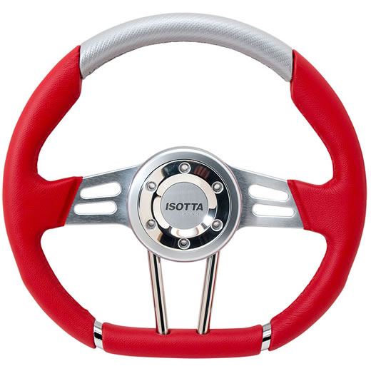 ISOTTA/ステアリング/Vallelunga/レッド/34cm