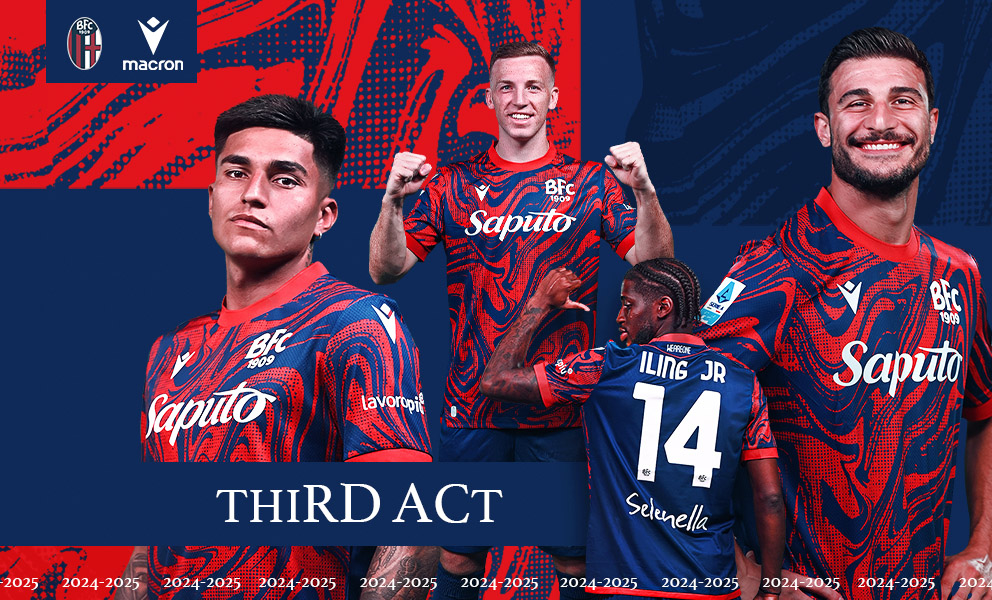 00/01Bologna FC 1909 ビンテージジャージ Macron 3L