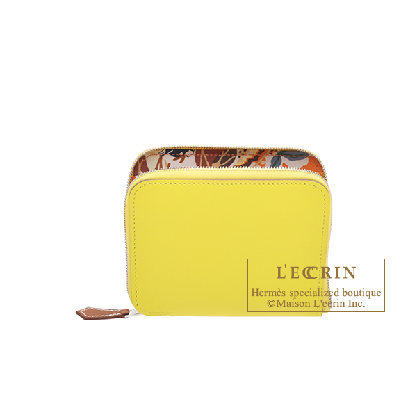 エルメス アザップ シルクイン コンパクト ライム/オレンジ エバー