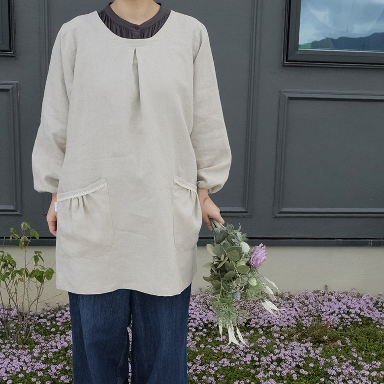 リネン割ぽう着