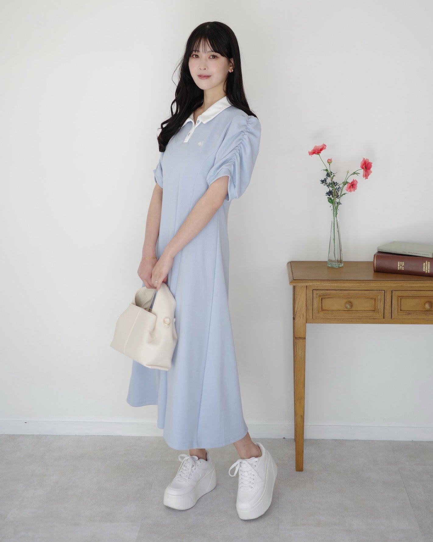 バイカラーポロワンピース – Maison de Lyla