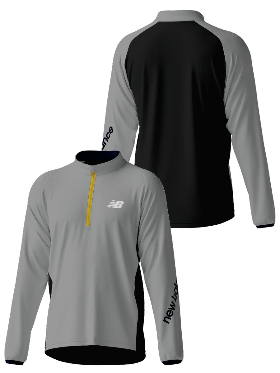 スタンダード ライトクロスウォームアップハーフジップトップ（スリム