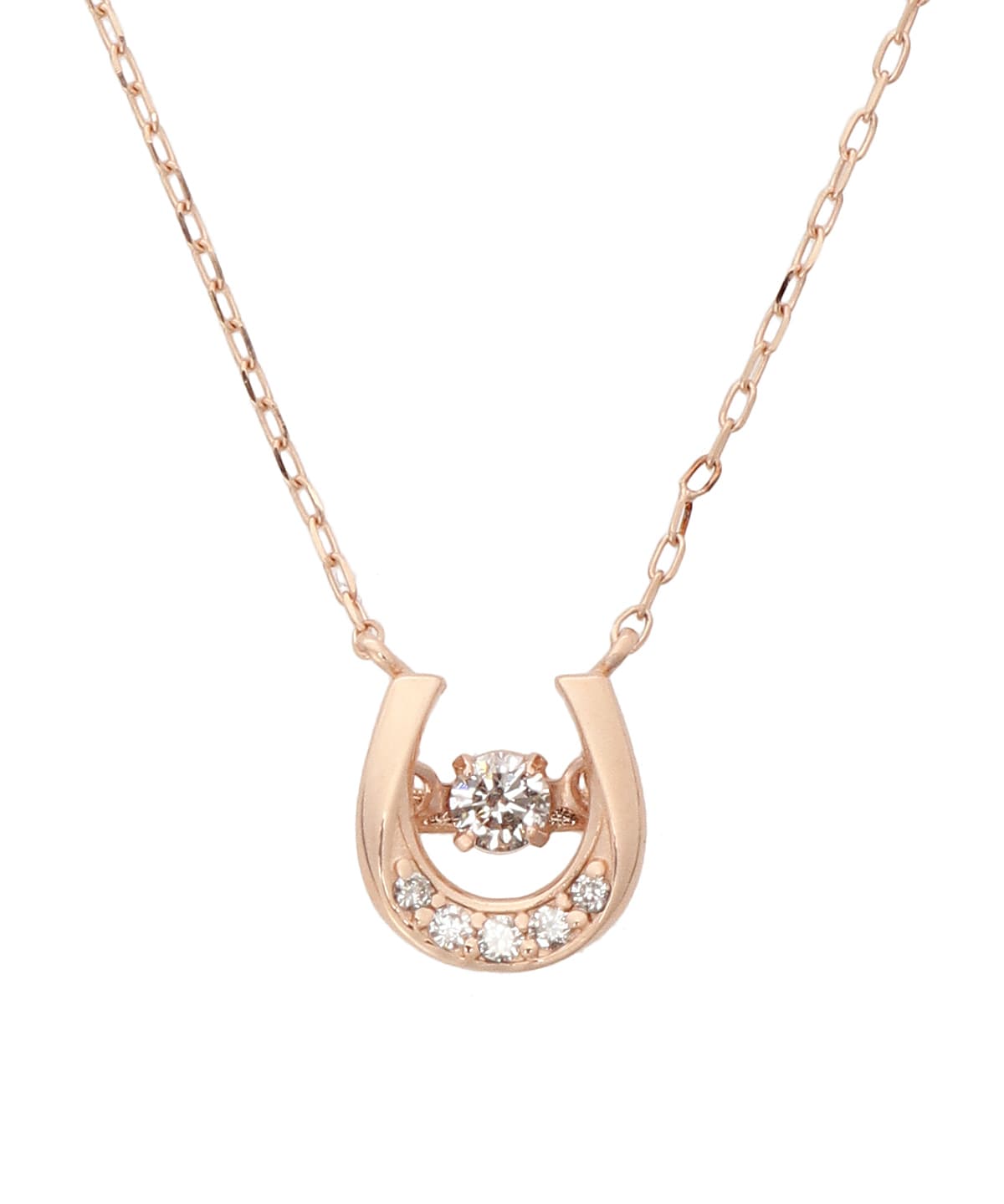 K10 PG 馬蹄スウィングルネックレス(40cm K10 PG): Samantha