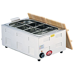 遠藤商事 TKG 湯煎式電気おでん鍋 6ツ切 - 調理器具のSHOKUBI