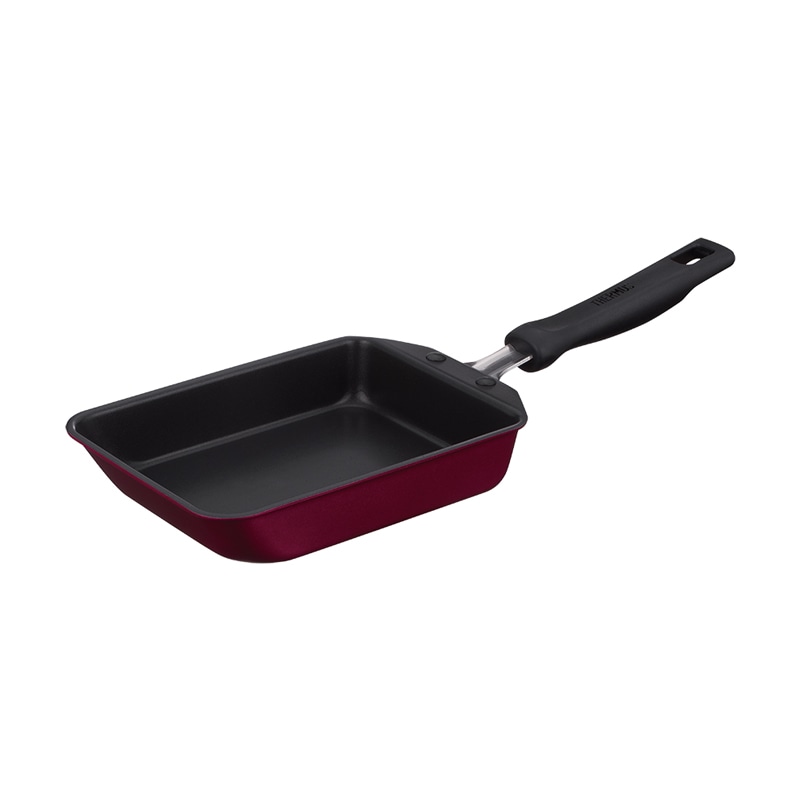 公式通販】デュラブルシリーズ玉子焼きフライパンKFM KFM-013E レッド