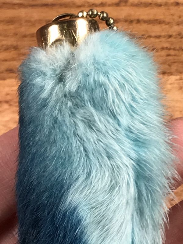 Rabbit Foot Lucky Charm Keychain ラビットラッキーチャーム