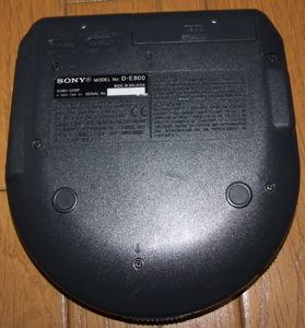 スタフ屋 ポータブルCDプレーヤー(SONY CD WALKMAN D-E800)
