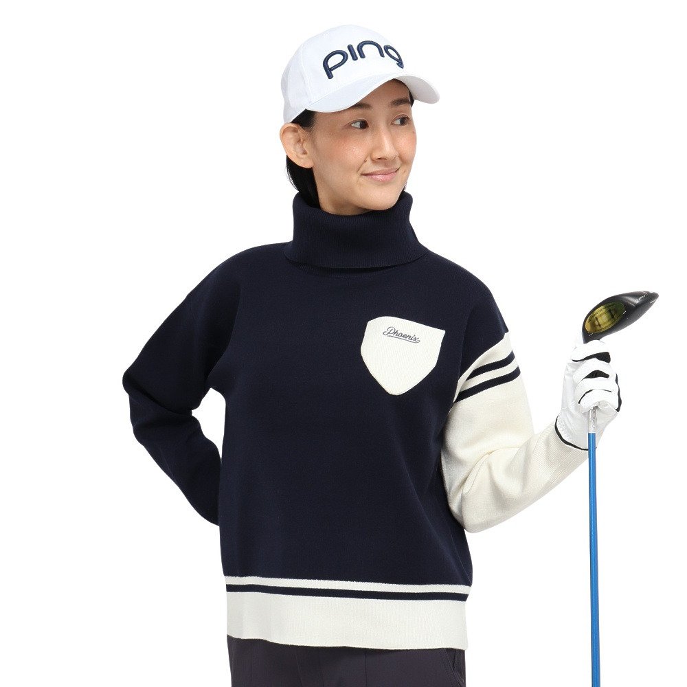 ピン（PING）（レディース）ゴルフウェア 長袖 オフタートル バイ