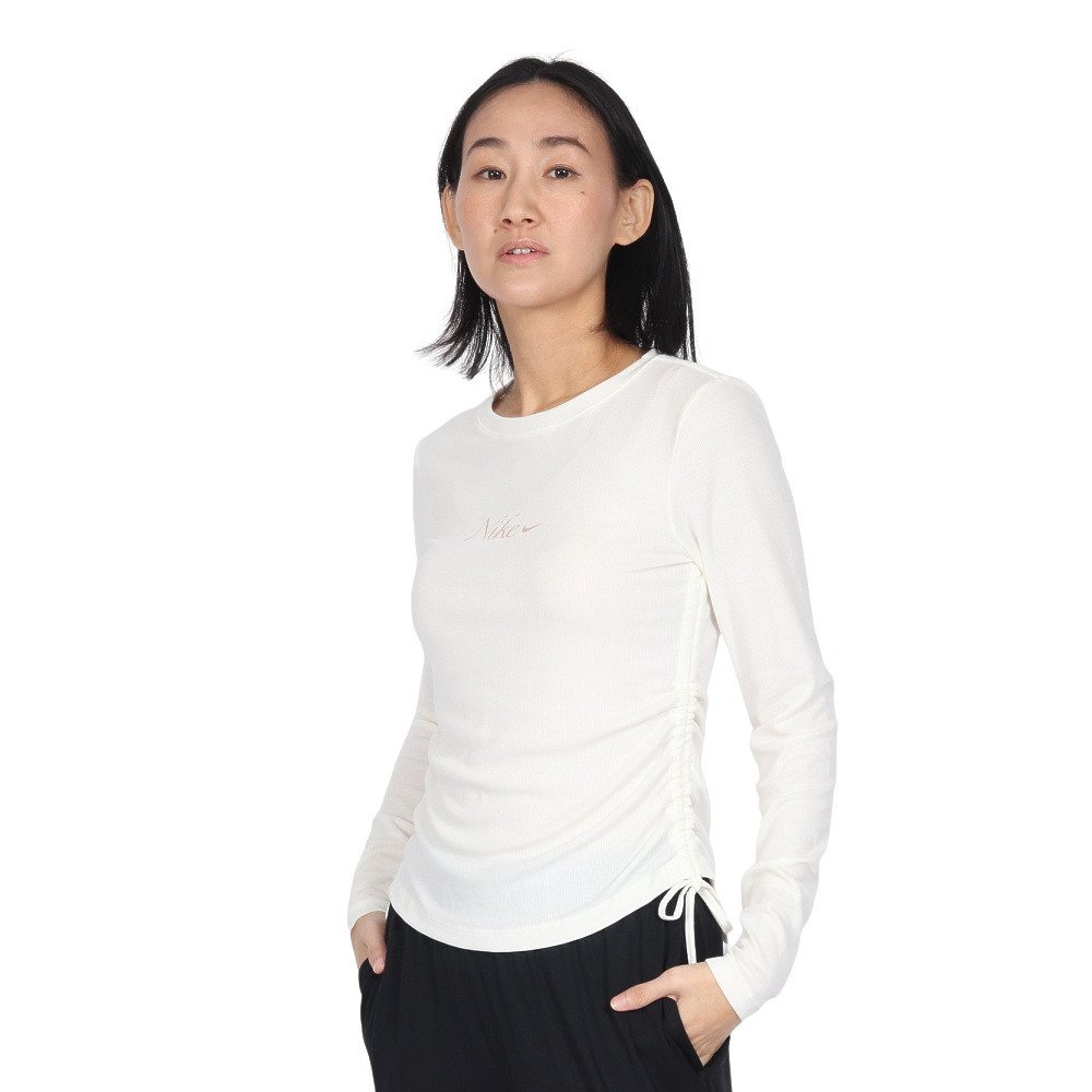 ナイキ（NIKE）（レディース）リブ ロングスリーブ クロップドトップ