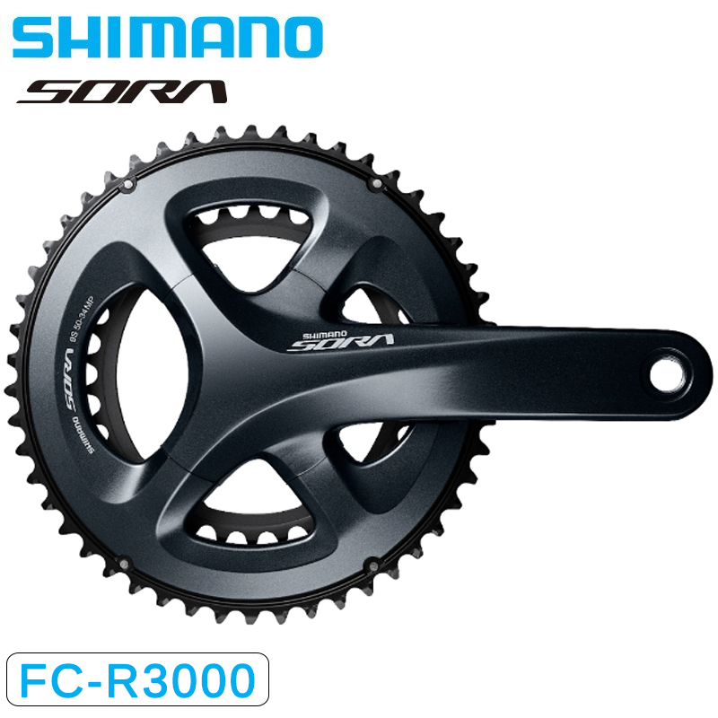 SHIMANO（シマノ）FC-R3000 クランクセット 9S 50×34T SORA ソラ 送料無料