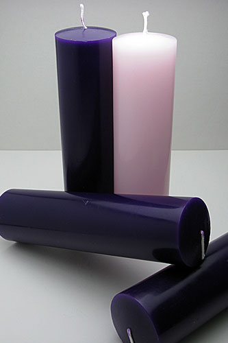 ENKINDDLE リモコン付きパープルキャンドル4本セット ENKINDDLE