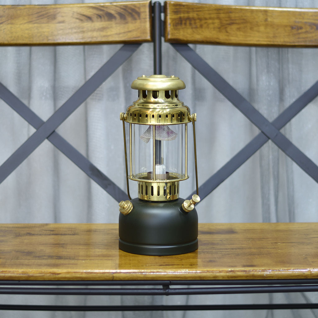 vapaluxランタン シェード黒、ブラス マントル5袋 セット一式 【公式通販】