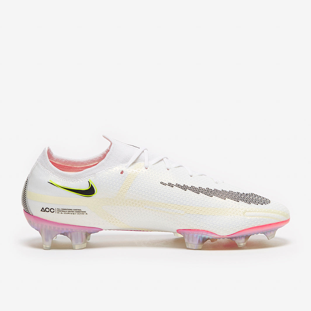 Nike Phantom GT II Elite FG - White/Black/Bright Crimson/Pink