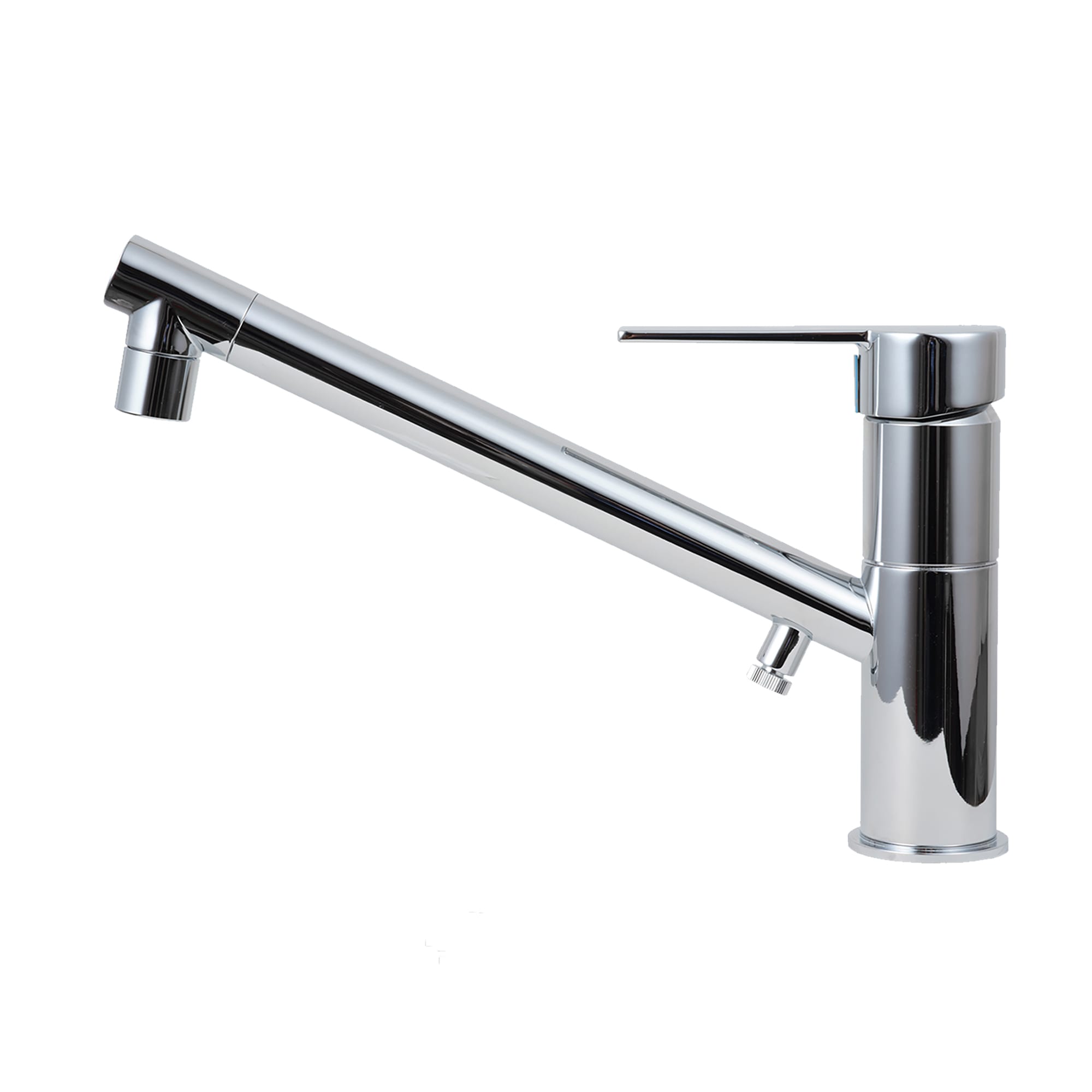 クロームメッキ水栓 ストレート混合栓（寒冷地対応） | KB-PT002-01C