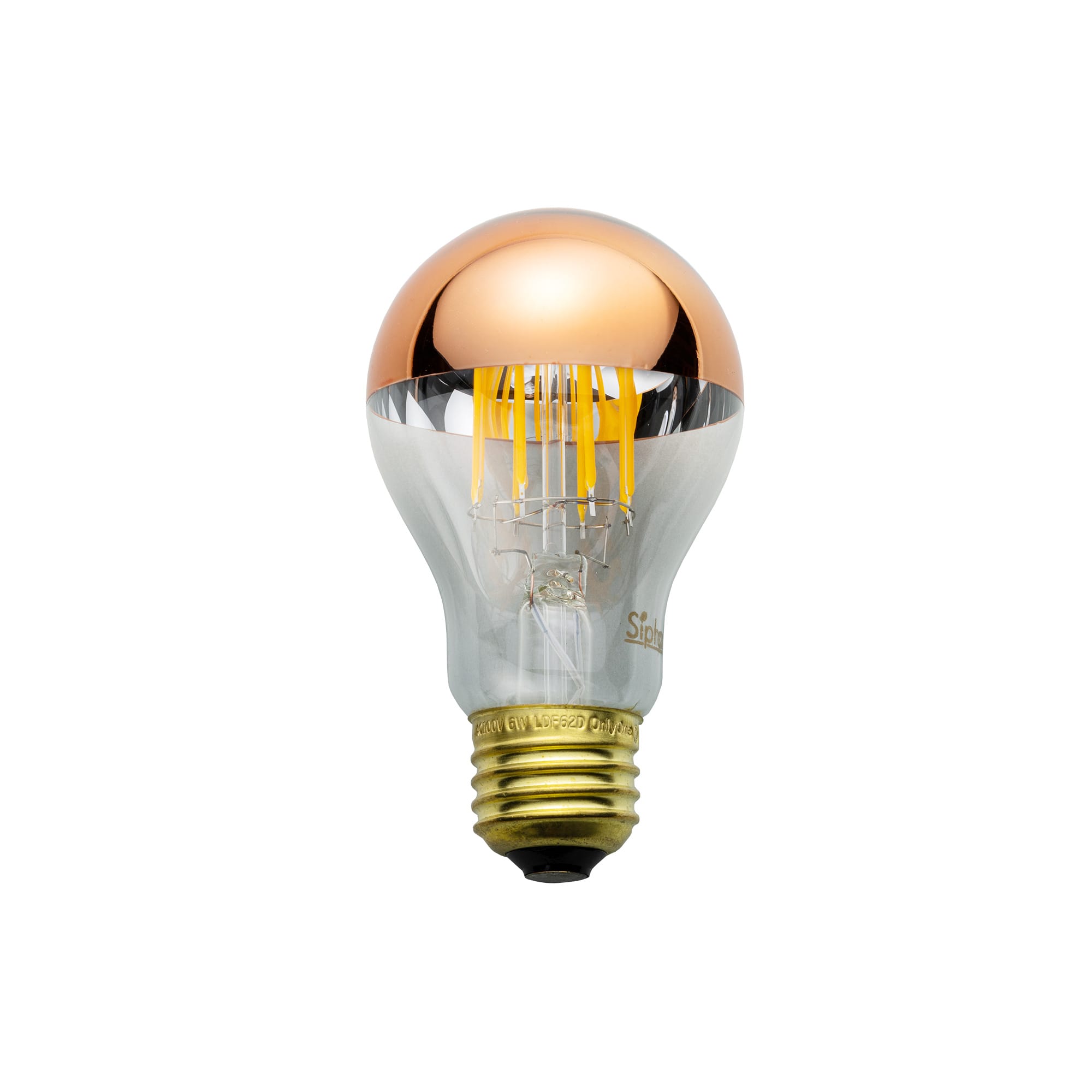 ミラーLED電球 φ60(E26)40W相当 コッパー 2200K電球色 | LT-BB007-09