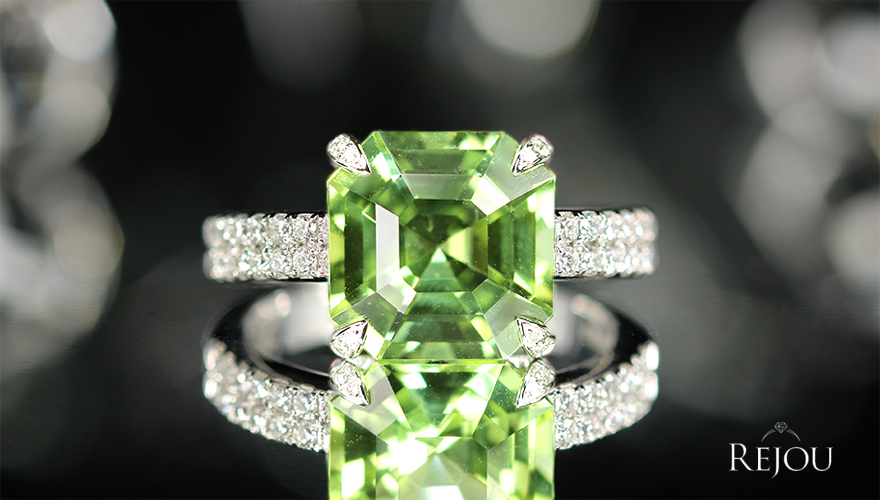 アッシャーカットCollection「マスカットグリーン」トルマリン 4.38ct