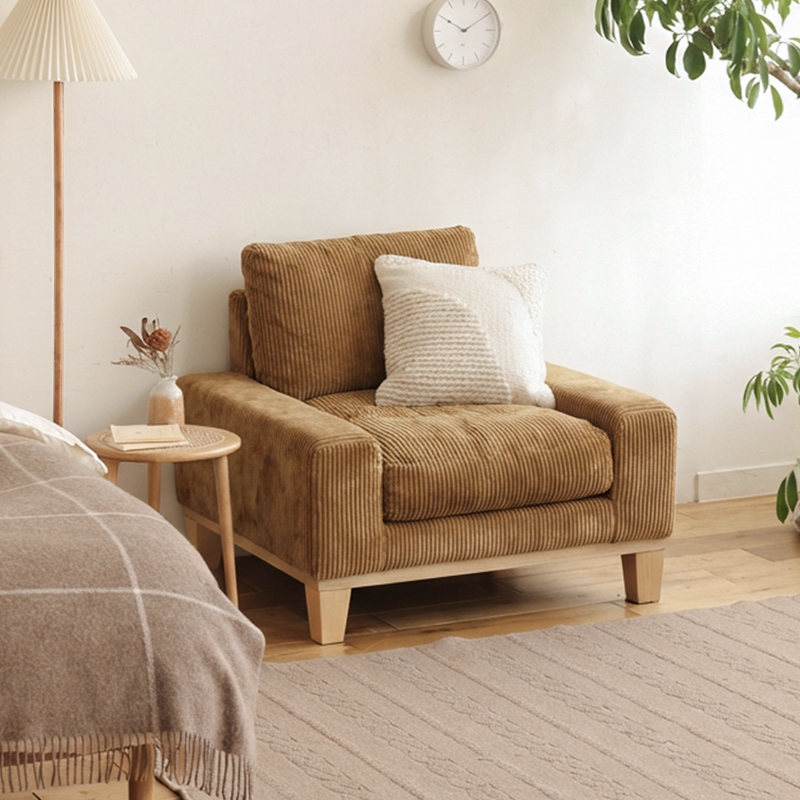 Re:CENO folkコーデュロイ 1人掛けソファ リセノ 1人掛けソファー folk