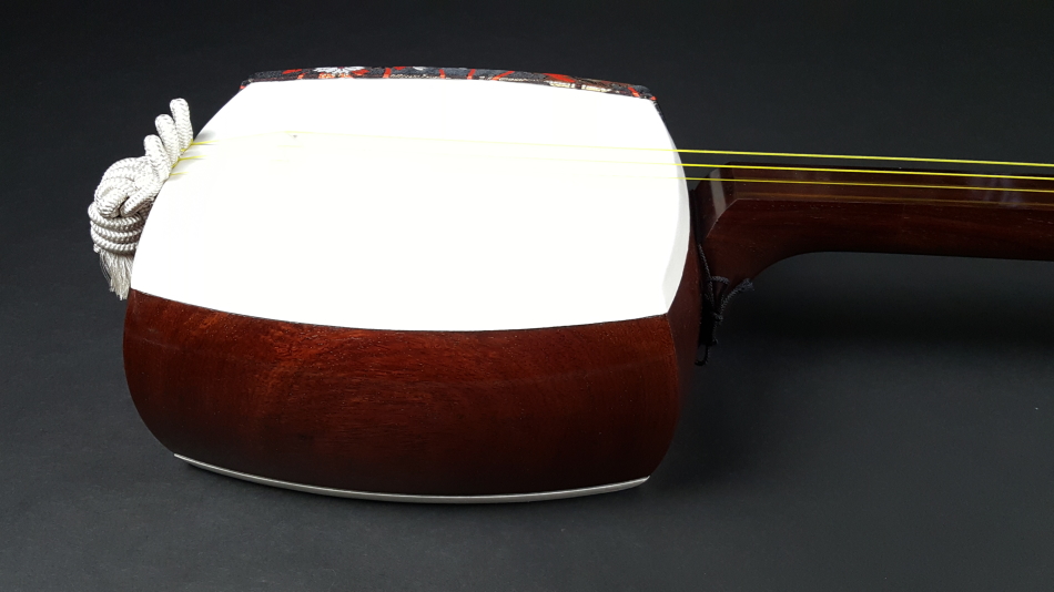 三味線天然素材糸巻き和楽器弦楽器民謡細密細工アンティーク