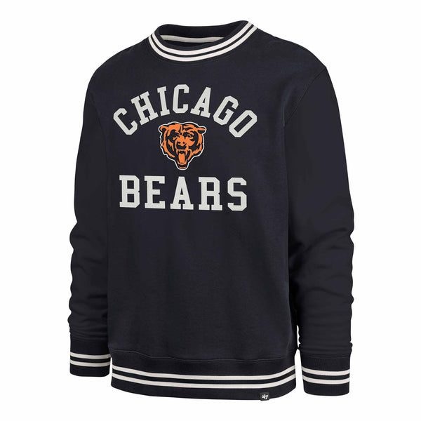 Chicago Bears 47 Brand Navy Clubhouse View Sierra Crewneck