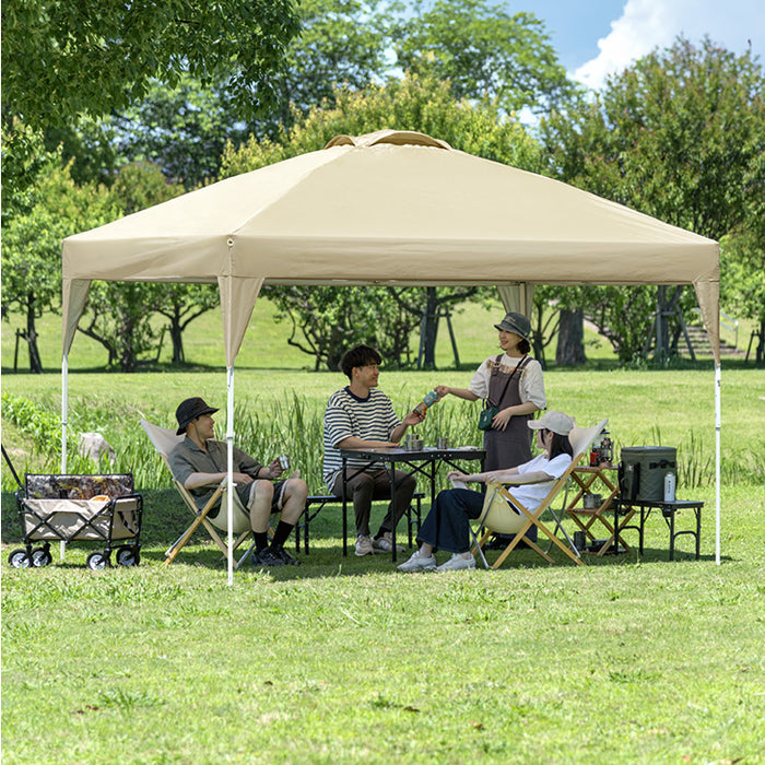 3×3m] ワンタッチタープテント 風に強い UV 耐水 収納バッグ付 収納