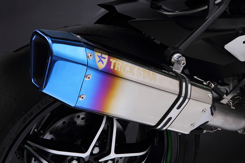 トリックスター / Ninja H2 CARBON 政府認証スリップオンマフラー IKAZUCHI