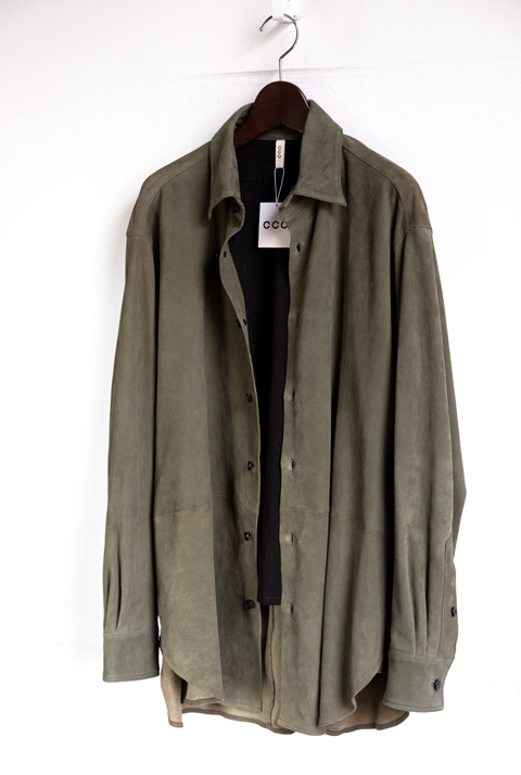 CCU SHEEP SUEDE REGULAR COLLAR SHIRT 