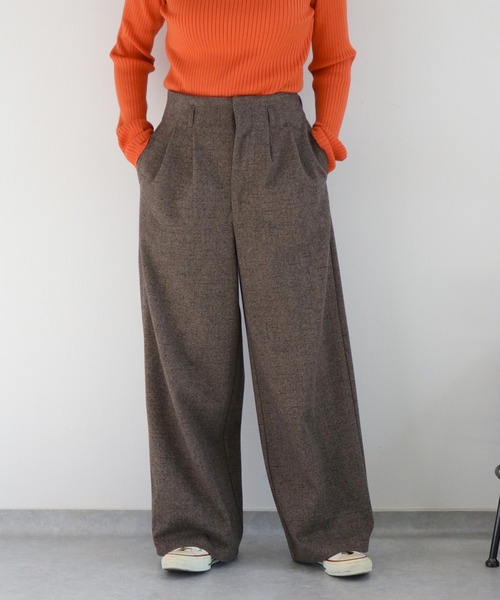 cepo（セポ） パンツ 「セットアップ対応」ツイードライクイージ
