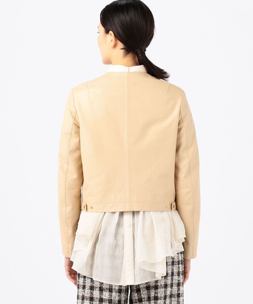 TOMORROWLAND collection ジャケット ノーカラージャケット ライトセミ